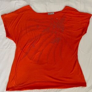 Vibrant Orange Short Sleeve Tee